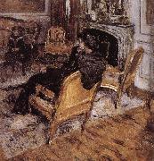 Edouard Vuillard Gold chair oil on canvas